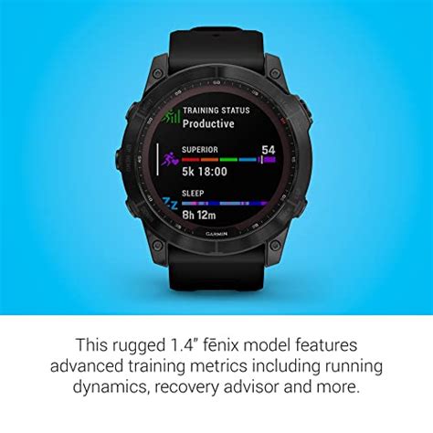 Garmin fenix 7X Sapphire Solar, Larger sized adventure smartwatch, with ...