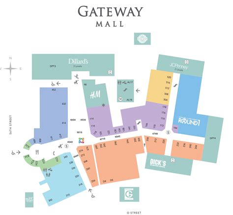 Gateway Mall Map