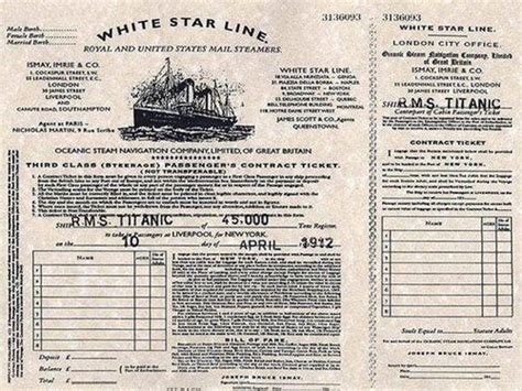 The Real Boarding Pass for RMS Titanic, 1912 ~ Vintage Everyday