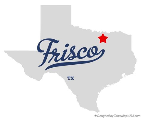 Map of Frisco, TX, Texas