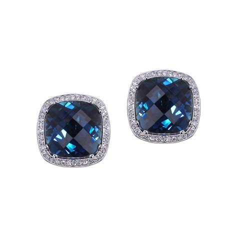 London Blue Topaz Earrings - Jewelry Designs