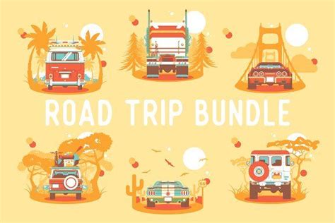 Road Trip Bundle | Graphic design resources, Free graphic design, Road trip