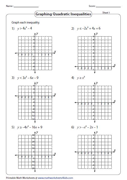 Quadratic Inequalities Worksheet With Answers Pdf – Thekidsworksheet