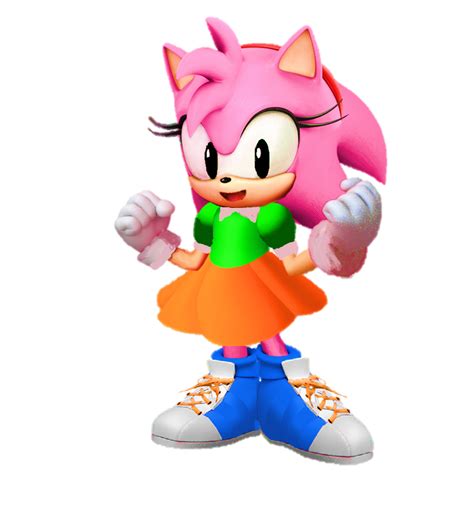 Classic Amy Rose Render 3D by 9029561 on DeviantArt