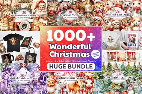 Christmas Sublimation Huge Bundle Bundle · Creative Fabrica