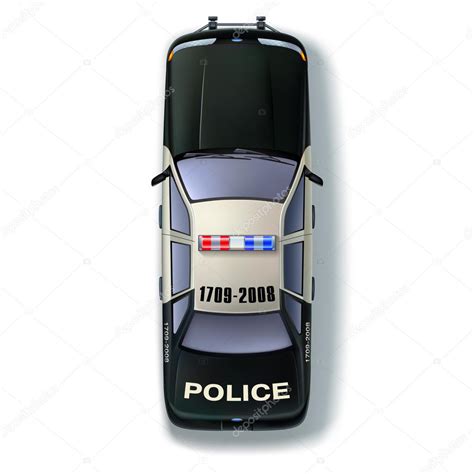 Police Car Top View Stock Vector Image by ©jokerom #88992236