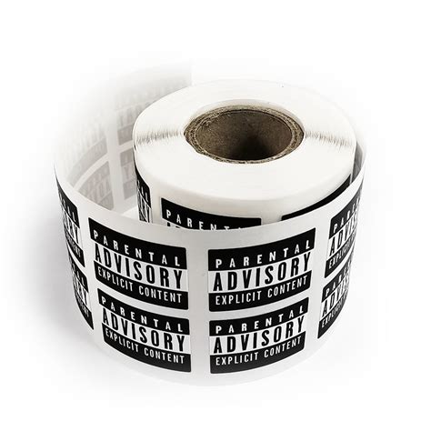 Parental Advisory Explicit Content stickers for CD, DVD, vinyl ...