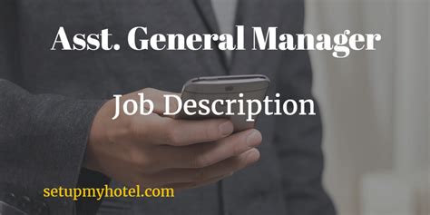 Assistant General Manager Job Role in hotels, Assistant Resort Manager ...