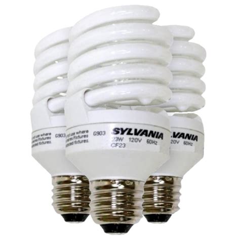 Sylvania 26352 - CF23EL/SPIRAL/865/RP3 (3-PACK) Twist Medium Screw Base Compact Fluorescent ...