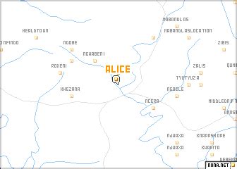 Alice (South Africa) map - nona.net