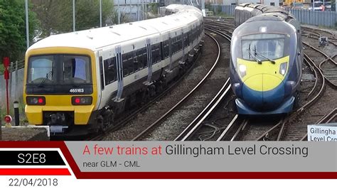 [Archive] Trains at: Gillingham Level Crossing - CML [22/04/2018] - YouTube