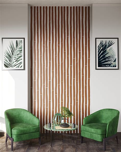 Bamboo Wall Panels Bamboo Wood Slats Wall Slats Green - Etsy UK