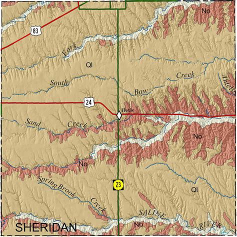 KGS--Geologic Map--Sheridan