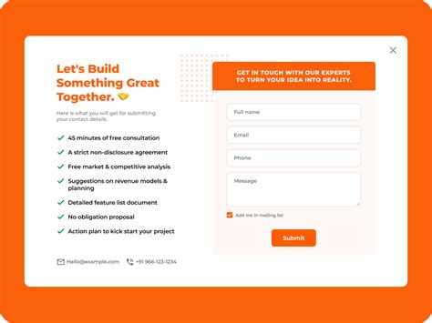 Contact us form by Rohit Ransore on Dribbble