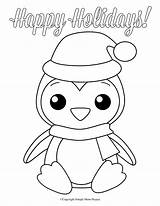 Sensational Christmas Penguin Coloring Pages Number Crafts For Preschool sketch template