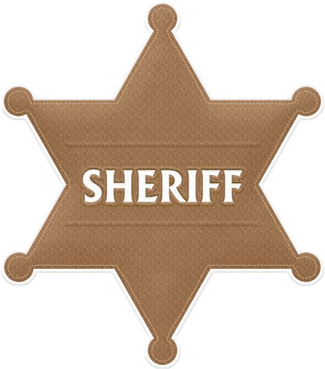 Sheriff badge PNG transparent image download, size: 1200x1363px