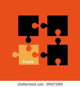 Red Black Puzzle Pieces Logo Templates Stock Vector (Royalty Free) 1902383713 | Shutterstock