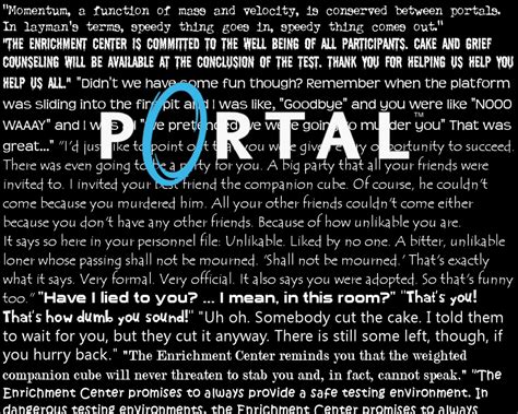 Portal GLaDOS Quotes Wallpaper by LemonFudge on DeviantArt