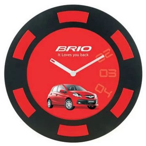 BRIO Black & Red Office Wall Clock, Size: 8 Inch (dia) at Rs 450/unit in Secunderabad