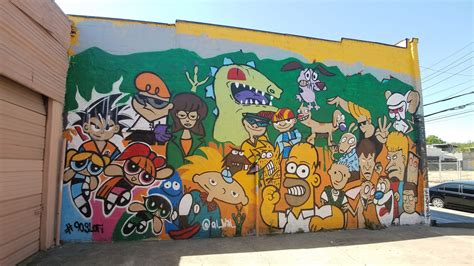 90s Cartoon mural - Houston Mural Map