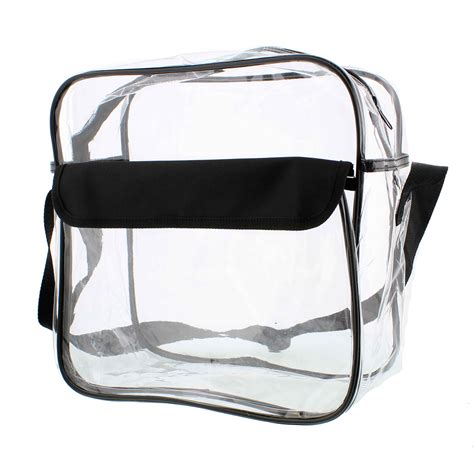 Clear Purse NFL Stadium Approved Bag with Zipper and Shoulder Strap | eBay