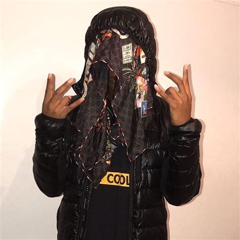 Drill rapper Teeway @teewaytf Wearing our HeyYo Tracksuit with Gucci Scarf mask. 😷 # ...