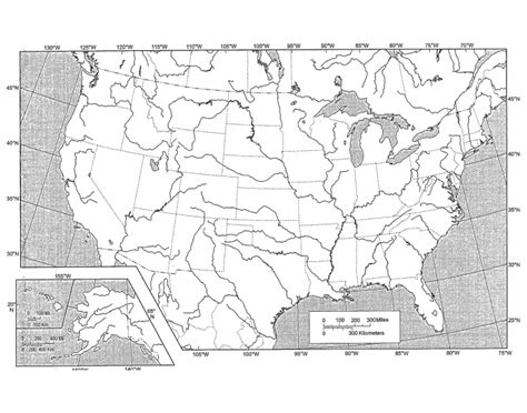 3rd 9 Weeks Geography Map - Rivers/Water Quiz