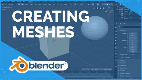 Creating Meshes - Blender 2.80 Fundamentals - YouTube