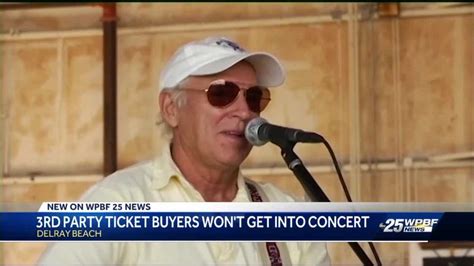 Jimmy Buffett concerts not accepting resold tickets