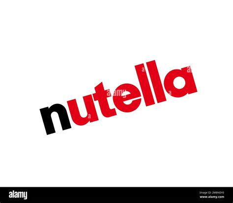 Nutella, rotated logo, white background Stock Photo - Alamy