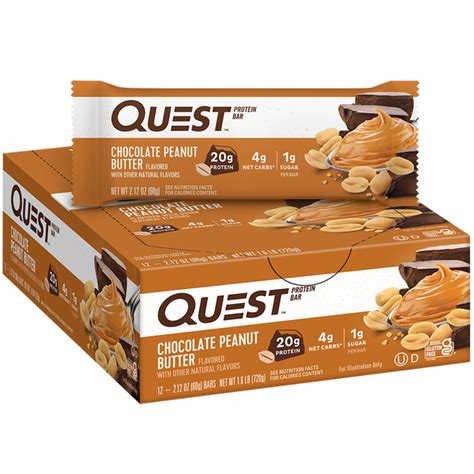 Chocolate Peanut Butter Protein Bar – Quest Nutrition