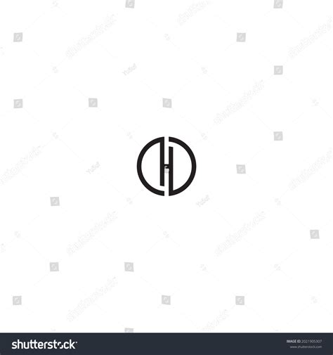 Letter Ho Simple Symbol Logo Vector Stock Vector (Royalty Free ...