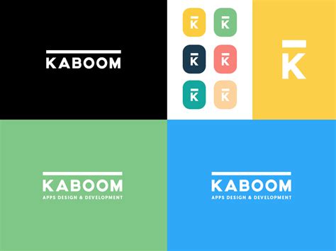 Kaboom Logo Design by Mark Gerkules on Dribbble