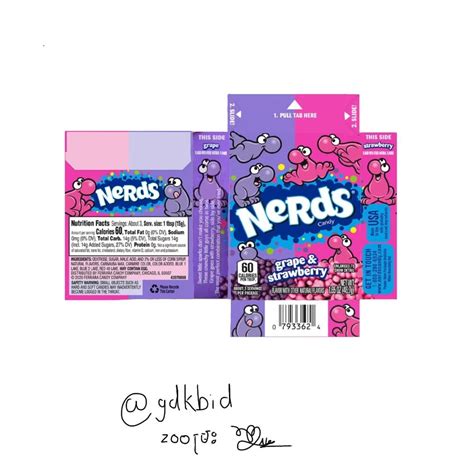 nerds candy template from zooម្រះ | Sobres caseros, Manualidades ...