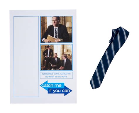 At Auction: CATCH ME IF YOU CAN | TOM HANKS "CARL HANRATTY" TIE WITH ...