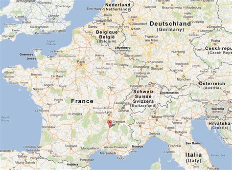 Valence Map - France