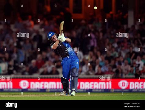 London Spirit’s Dan Lawrence batting during The Hundred match at the ...