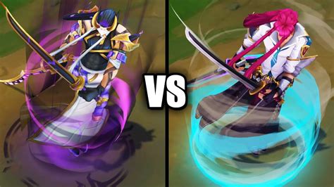 Inkshadow Yone vs Battle Academia Yone Skins Comparison (League of ...