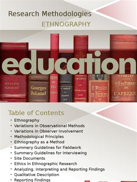 Research Methodologies: Ethnography | PDF | Field Research | Ethnography