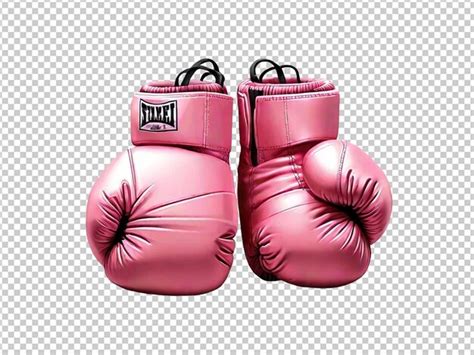 Premium PSD | Pair of pink boxing gloves