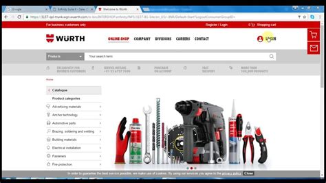 How to Order from Wuerth eShop ? - YouTube