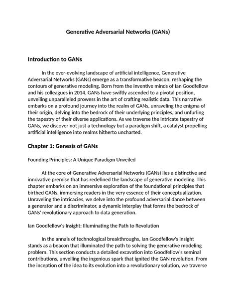 GAN - GAN Essay - Generative Adversarial Networks (GANs) Introduction ...