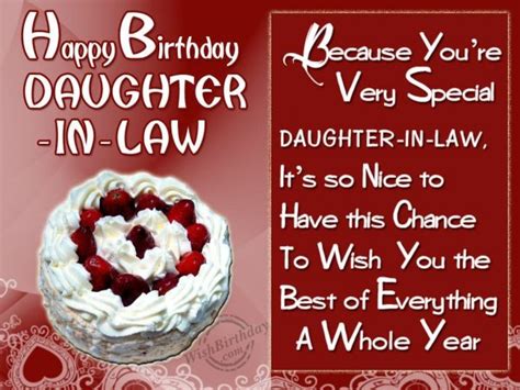 Birthday Wishes For Daughter In Law - Birthday Images, Pictures