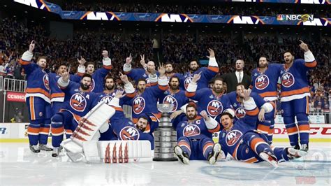 NHL 17 - New York Islanders Stanley Cup Championship Celebration - YouTube