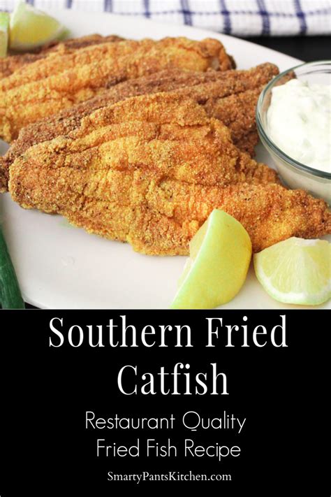 Restaurant quality Southern Fried Catfish is easy to make at home and delicious served with a ...