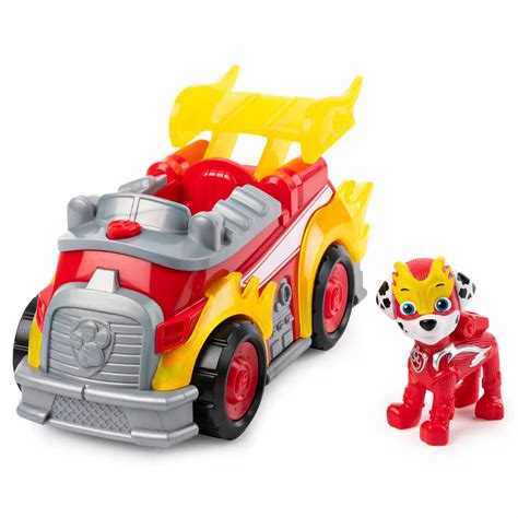 Paw Patrol Mighty Pups Super Paw Marshall Deluxe Vehicle