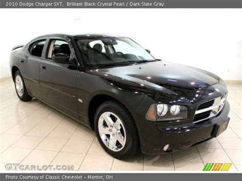 Brilliant Black Crystal Pearl - 2010 Dodge Charger SXT - Dark Slate Gray Interior | GTCarLot.com ...