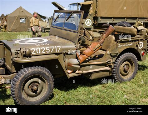 WWII era US Army Willys Jeep Stock Photo - Alamy