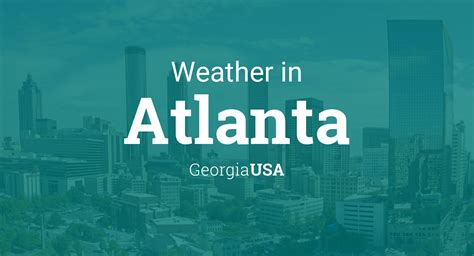 Weather for Atlanta, Georgia, USA