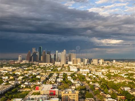 Aerial View of Houston Texas Stock Image - Image of cityscape, astros: 186246051